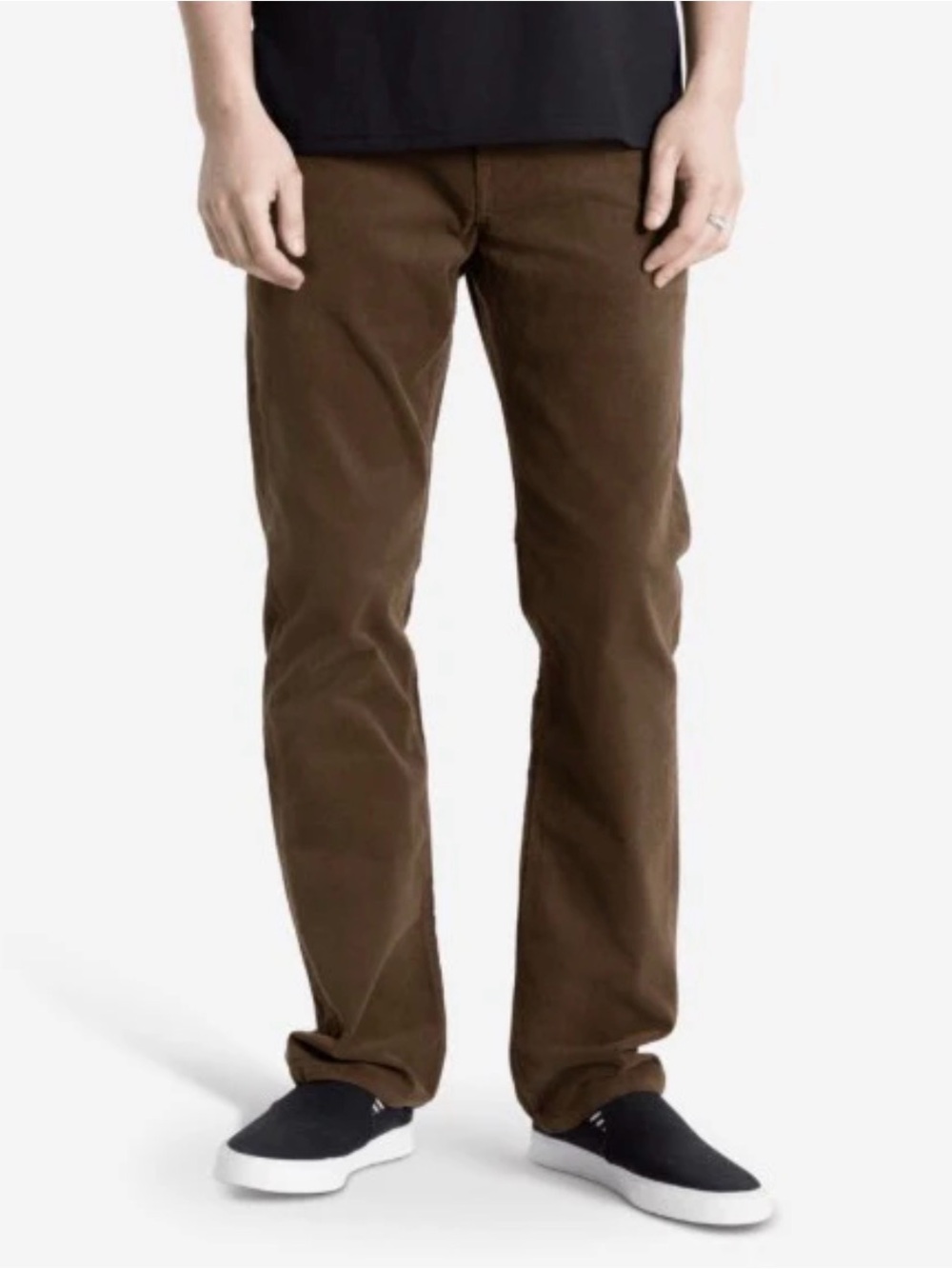 Volcom Solver Brown Straight-Leg Corduroy Pants